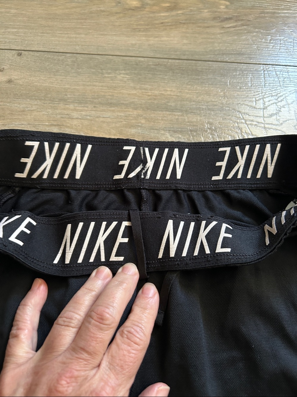 Nike Women's Black Athletic Shorts with Swoosh in EUC - Picture 7 of 14